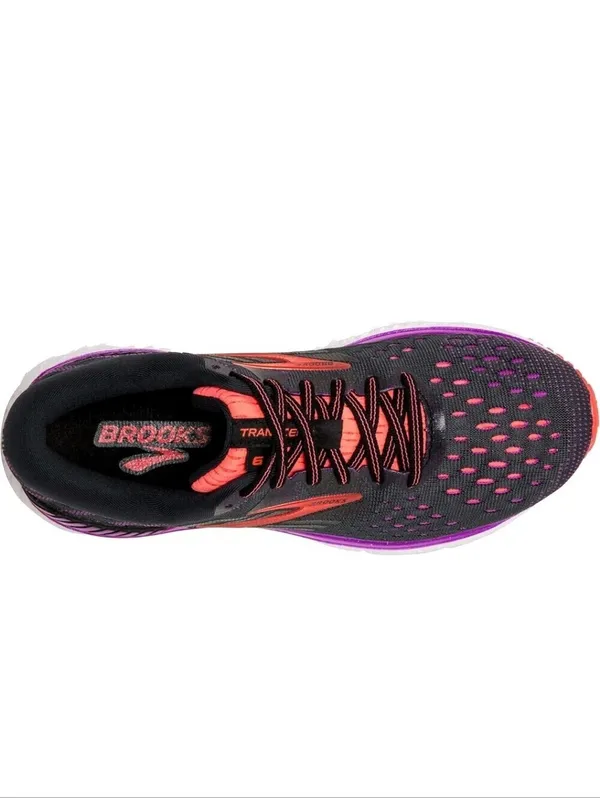 Brooks Transcend 6 Womens Running Shoes Gray/Pink Size 8 Cushion Walk Workout - Image 2