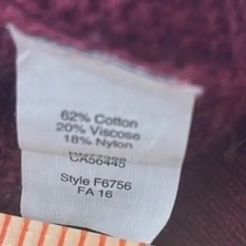 Madewell Women Burgundy Red‎ V-Neck Button Front Cardigan Sweater Size S - Image 7