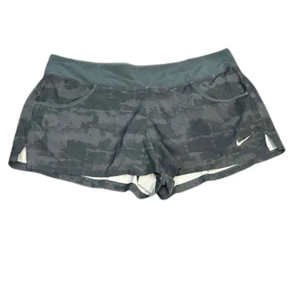 Nike Dri-Fit XL Camo Running Shorts Womens Athletic Gym Workout Activewear Sport - Image 2