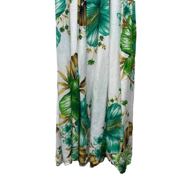 Women Floral Dress Small Cottagecore Tropical Smocked Midi Lightweight Vacation - Image 5