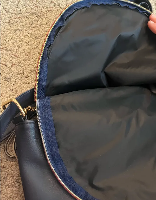 Shoulder bag leather Blue - Image 2