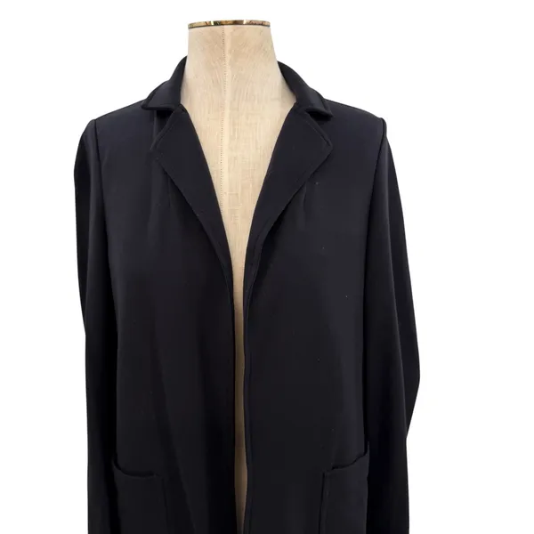 Athleta Eastbound Blazer Black Open Front Stretch Knit Jacket Size‎ 4 - Image 5