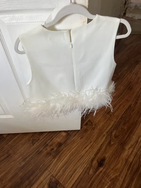 The Pants Store womens white blouse tank - Image 2
