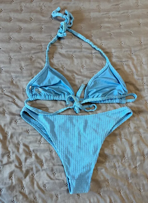 Aerie Blue Terry Cloth Bikini - Image 2