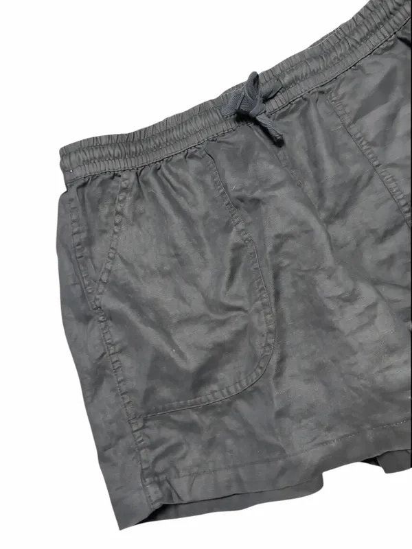 Quince Ladies 100% European Linen Shorts Black Size Medium - Image 5