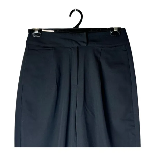 Trouser9 Pants Women Small Black Pleated‎ Baggy Tapered Leg Trousers Career NWT - Image 3