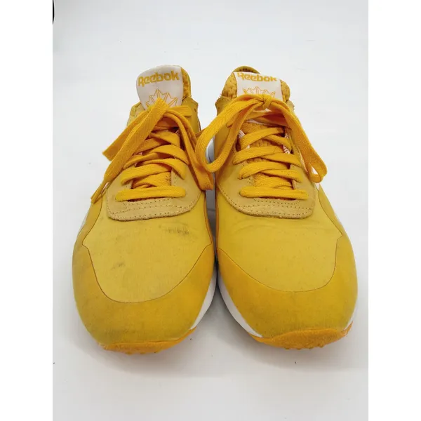 Reebok Royal Ultra Women 8 Yellow CN3630 DMX Suede Sneakers - Image 3
