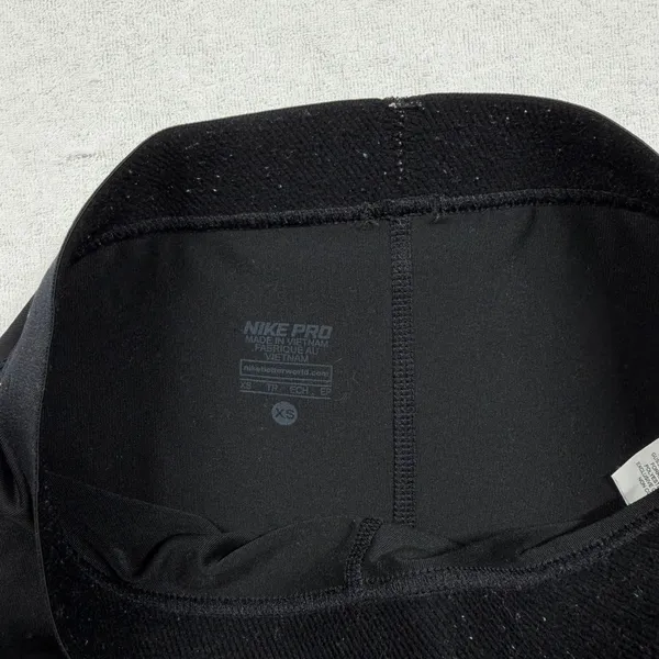 Nike Pro Cropped Leggings Women’s XS Black Compression Athletic Tights - Image 3