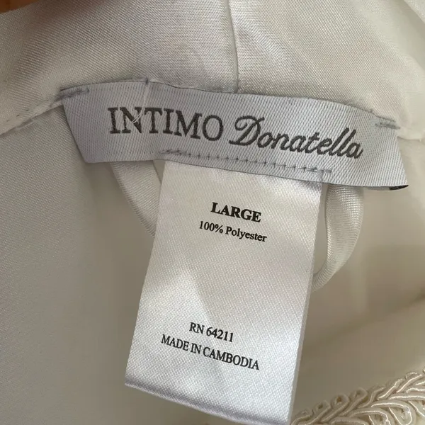 Linea Donatella Intimo Donatella Bridal Wedding Robe Embroidered “The Bride” Size L - Image 8