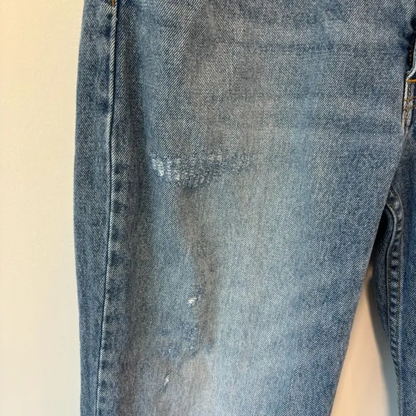 Levi’s 550 Distressed Denim Light Wash Vintage 90s Mom Jeans 36 x 30 Plus Size - Image 5
