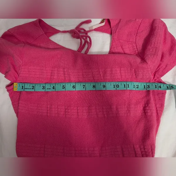 Free People Cap Sleeve Swim Cover Up Dress Small Pink - Image 7