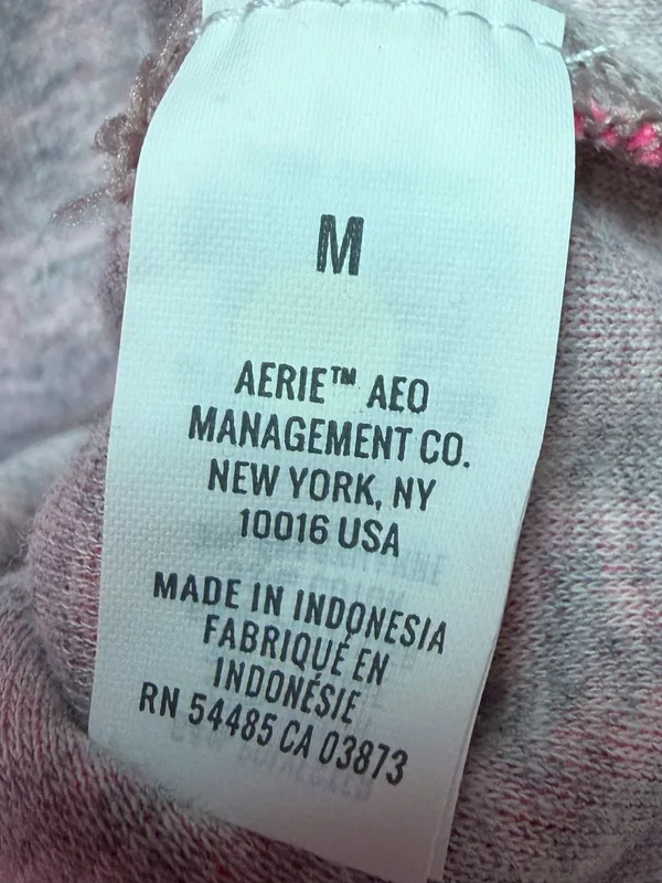 Aerie Go-To Sweatshirt Oversized Medium Pink Crewneck Pullover Comfy Lounge - Image 7