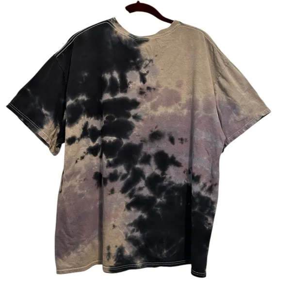 AC/DC 1979 Highway To Hell Tour Short Sleeve Tie Dye Tee XL - Image 2