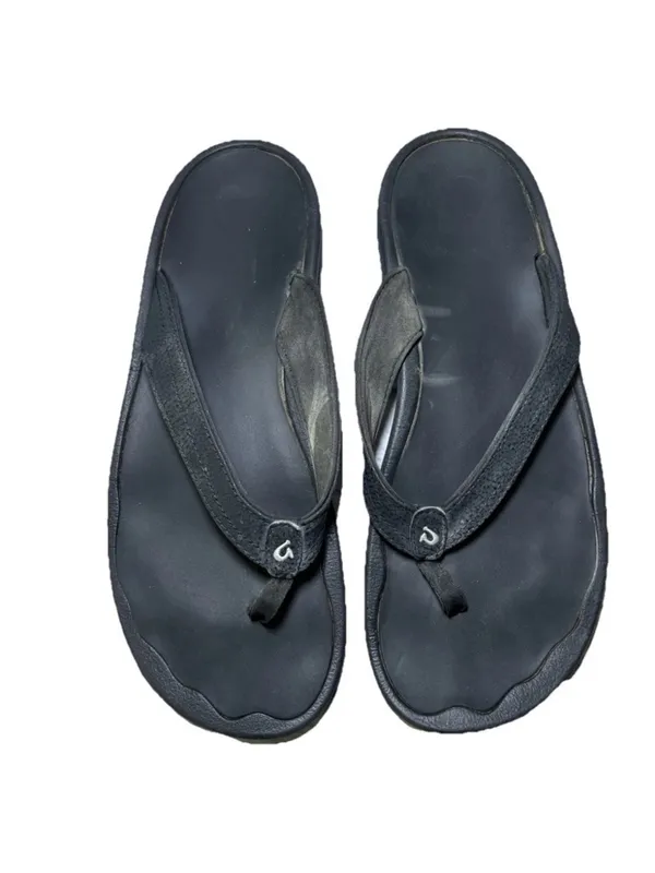 OluKai Ohana Sandals Womens Size 11 Black Flip Flops Thong Comfort Summer - Image 2