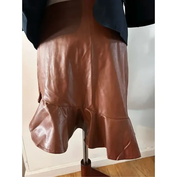 SHEIN faux leather skirt size m - Image 7