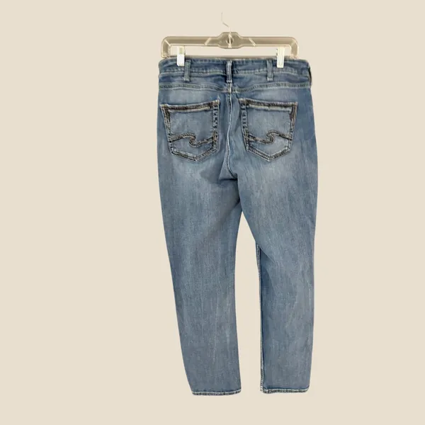 Silver Jeans Co‎ Avery Straight Leg High Rise Curvy Jeans Medium Wash W32 L31 - Image 2