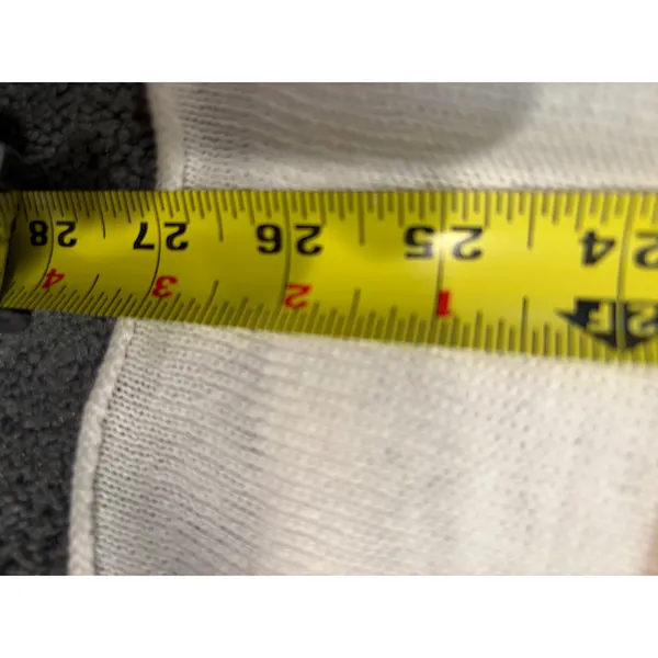 Eileen Fisher Organic Linen Striped Sweater Tan White Large S18SVD Pockets - Image 8