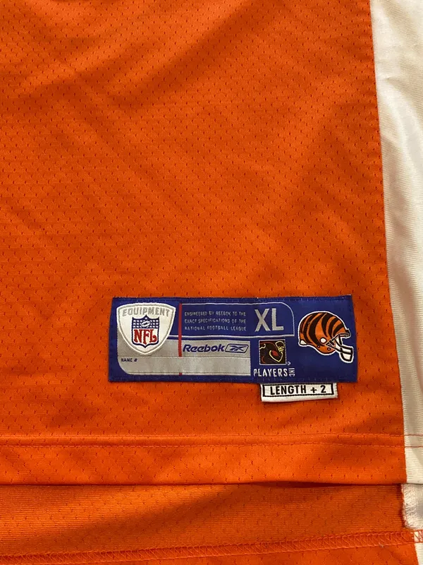Cincinnati Bengals TJ Houshmandzadeh Athletic Reebok Y2K Orange NFL Jersey - Image 3