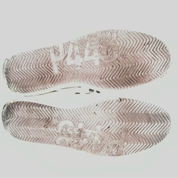 P448 White Leather Sneakers with Beige Accents - Image 13