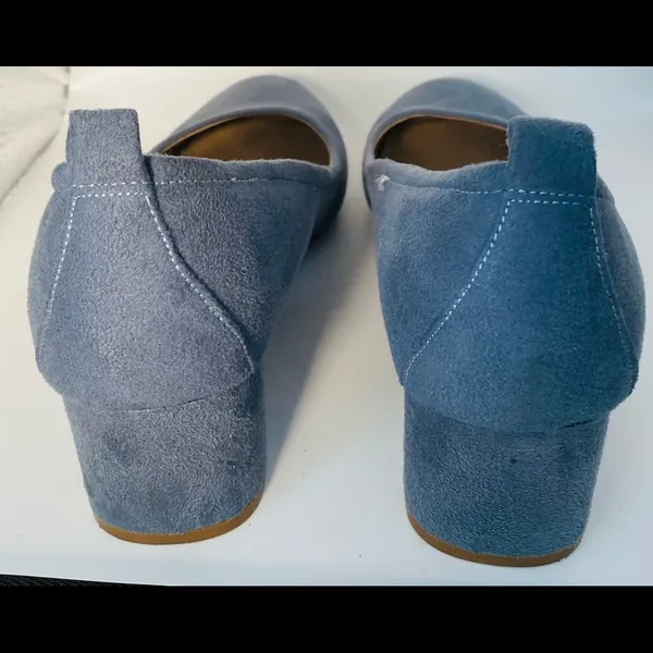 Universal Thread Blue Lenora Pumps / block heel suede size 7.5 - Image 3