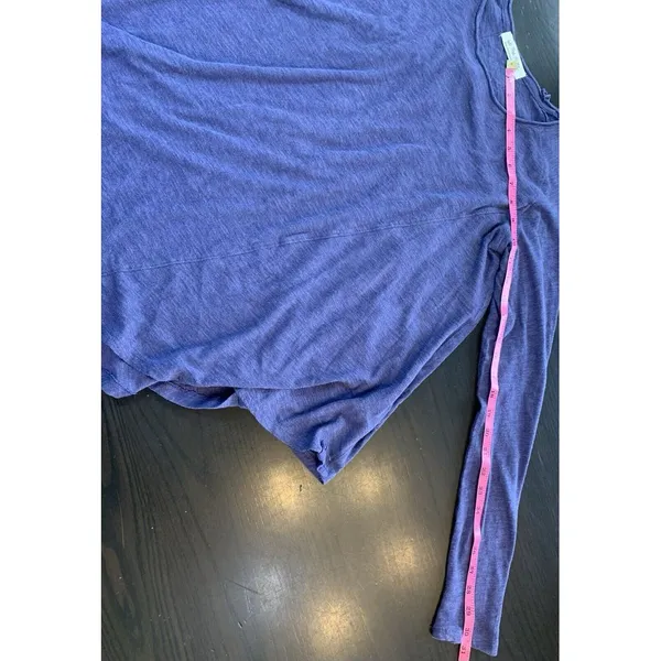 We The Free People Trapeze Top Blue Oversized Small Relaxed‎ Beachy Boho Swing - Image 12