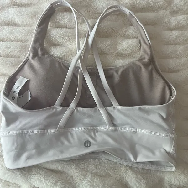 Lululemon Athletica White Sports Bra - Image 3