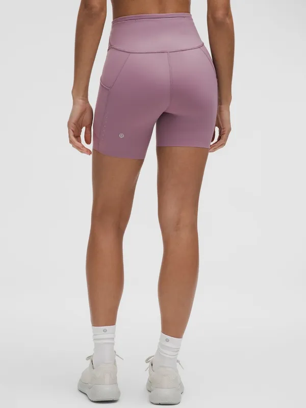 Lululemon NWT Fast and Free High-Rise Short 6" 5 Pocket lavender lux - Image 3