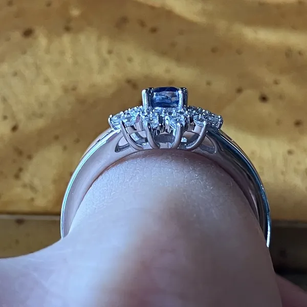 Natural Kyanite Sterling Silver Ring Size 8 - Image 2
