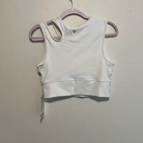 NWT Mastered Motion yoga Pilates quiet luxury Cropped white Tank size 10 plus si - Image 3