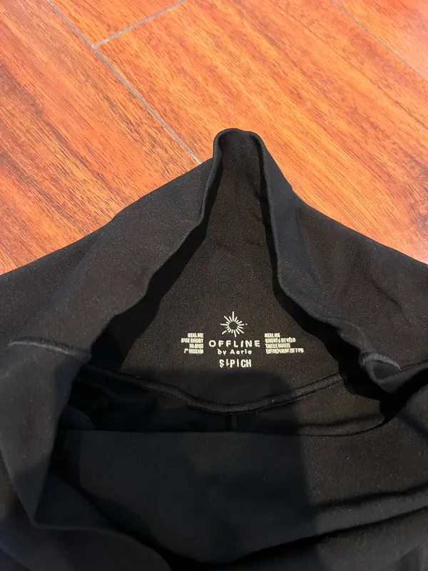 Offline aerie black crossover biker shorts - Image 2