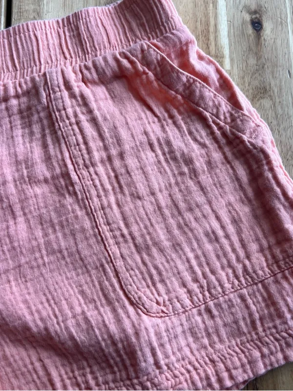 GAP Peach Gauze Shorts Women’s Large Elastic Waist Cotton Summer - Image 3
