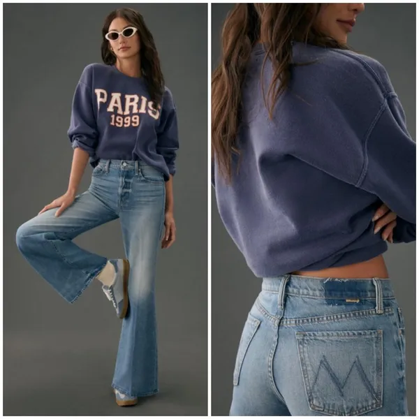 💕MOTHER SUPERIOR💕 The Tomcat Roller Jeans ~ Pretty Is As Pretty Does 30 NWOT - Image 4