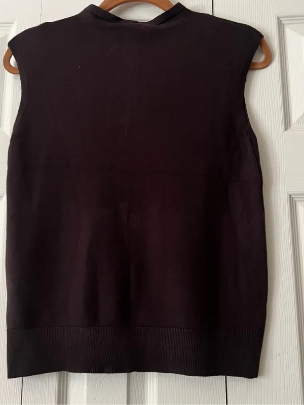 Milano Milano Knit Top in Deep Brown - Image 4