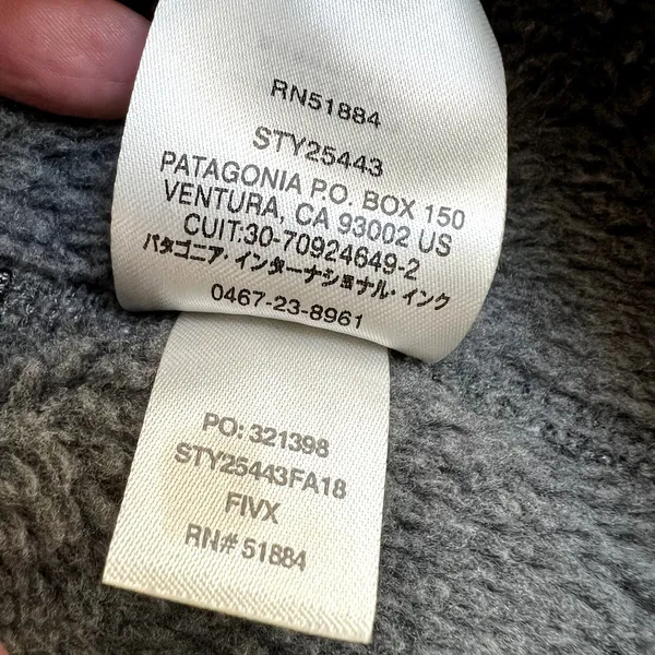 Patagonia 1/4 Re-Tool Snap-T Fleece Pullover Gray Medium - Image 5