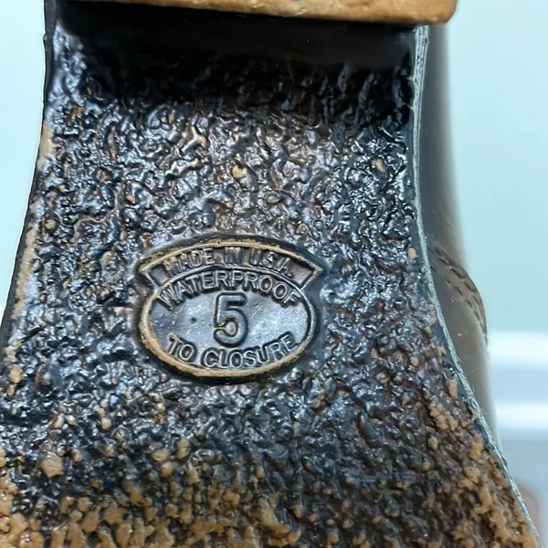 Rare vintage Dunham eskipets brown lined zipper boots size 5 - Image 8