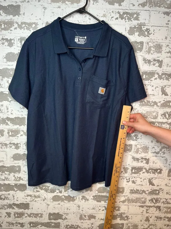 Carhartt | women navy blue polo - Image 5
