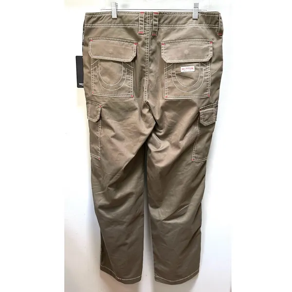 True Religion Military SN Cargo Pants Women’s size 31 X 32 Kalamata Green NWT - Image 8