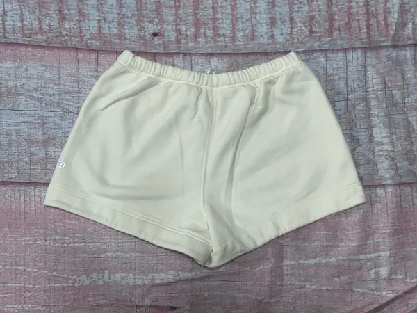 Lululemon Steady State SuperLoft Shorts 3.5” M Ivory Coconut - Image 4