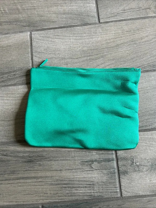 triangl swimwear Teal Green Zip Cosmetic Pouch - Image 3