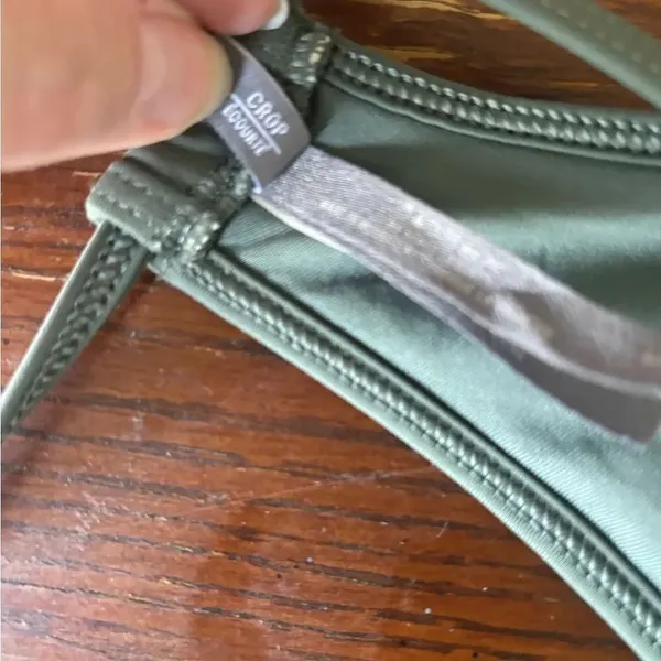 Aerie Padded Crop Top Size S Green - Image 4