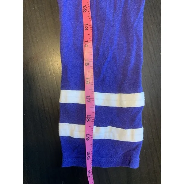 Y2K Lucky Brand Shirt Womens XS‎ Colorblock Purple Sporty 3/4 Sleeve READ - Image 12