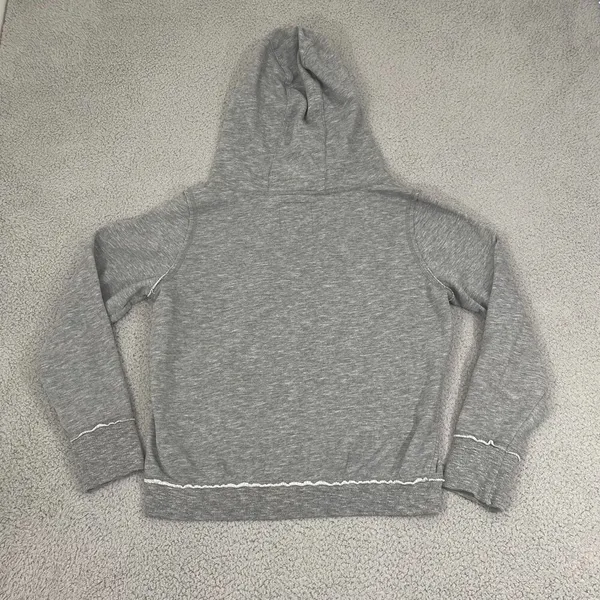American Eagle Alpine Chalet Hoodie Women XL Gray Y2K Pullover‎ - Image 5