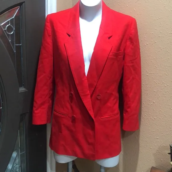 Pendleton red virgin wool blazer - Image 3