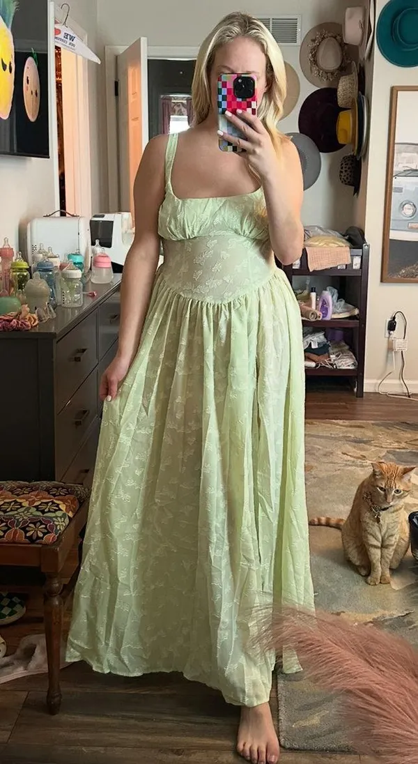 Boutique Mint Green Dress - Image 5