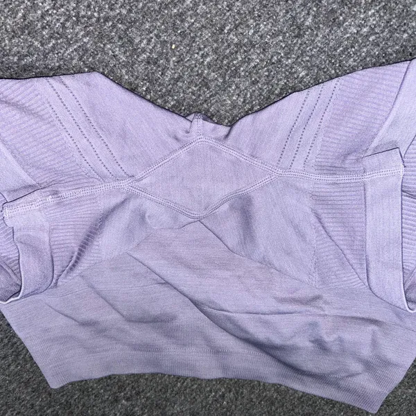 Alphalete Ozone Shorts 5.5” Size Medium Lavender Purple Workout Ribbed Gym - Image 5