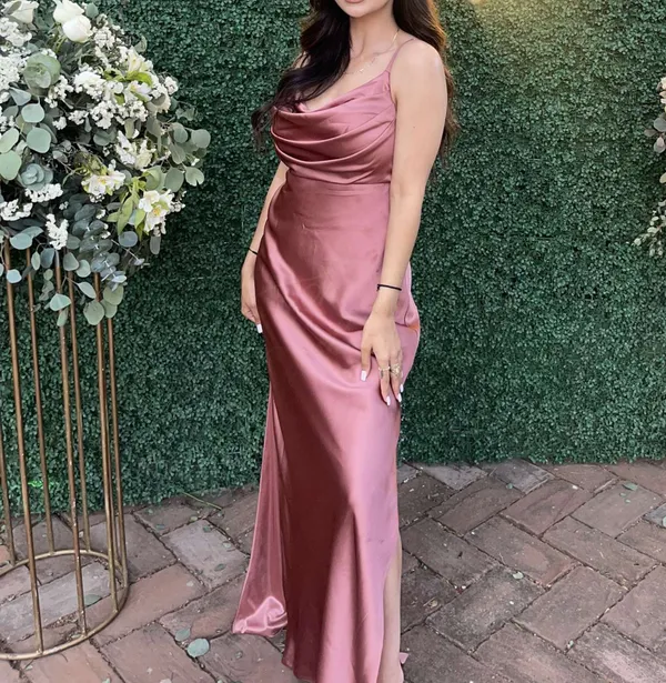 Revelry Rose Shift Dress Gold Size 6 - Image 2