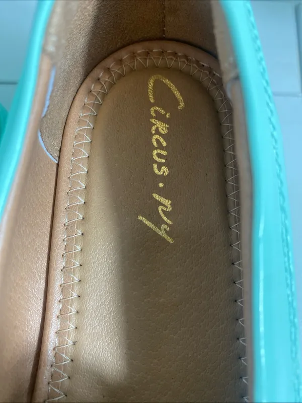 NWOB Circus NY Sam Edelman Deana Loafers Mint Pineapple Yellow Multi Size 7.5 - Image 8
