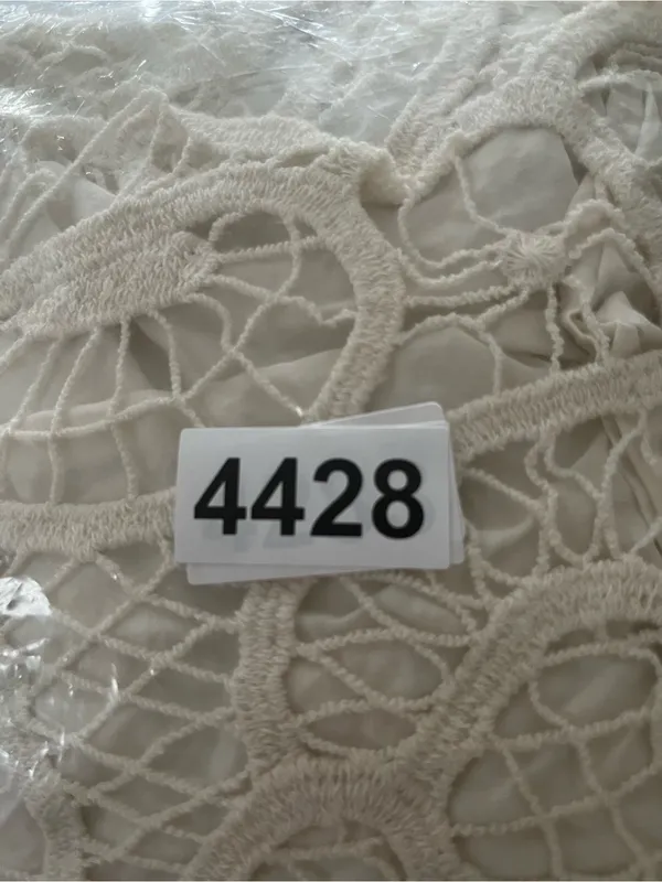 Ivory White Crochet Maxi Dress 1X 100% Cotton Beach Coastal Festival Resort - Image 8