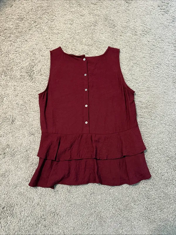 Loft Sleeveless Wine Red Women's Tank Top - Image 2