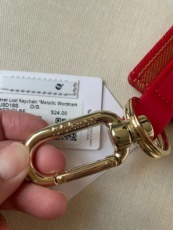 Lululemon Lunar New Year Never Lost Keychain *Metallic Wordmark - Image 3
